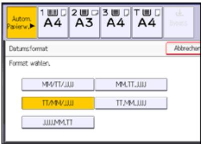 RICOH AFICIO MP7502 - Formate für Datenstempel - 7