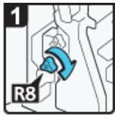RICOH AFICIO MP7502 - Wenn R8 - R12 im Fall von Booklet Finisher SR4070 angezeigt wird - 1