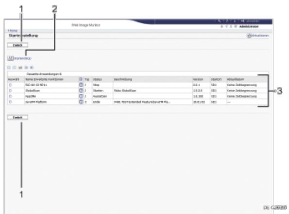 RICOH AFICIO MP7502 - Bildschirm "Systemstart-Einst." im Web Image Monitor - 2