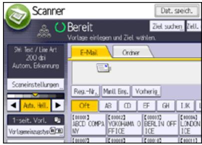 RICOH AFICIO MP7502 - Das Ziel aus den zuletzt verwendeten Zielen auswahlen - 2