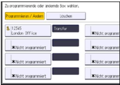 RICOH AFICIO MP7502 - Löschen von Transferboxen - 1