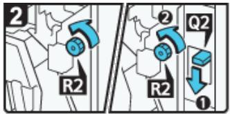 RICOH AFICIO MP7502 - Wenn R1 - R4 im Fall von Booklet Finisher SR4070 angezeigt wird - 2