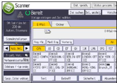 RICOH AFICIO MP7502 - Allgemeine Vorgehensweise beim Versenden von Scandateien per E-Mail - 3