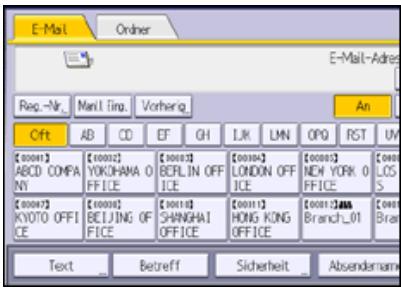 RICOH AFICIO MP7502 - Drücken Sie auf [Betreff]. - 1