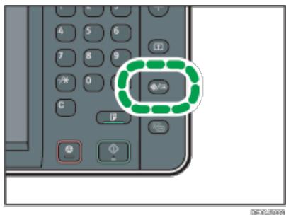 RICOH AFICIO MP7502 - Drucken Sie die Taste [Anwenderprogramm/Zähler]. - 1