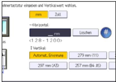 RICOH AFICIO MP9002 - Scanformat programmieren/ändern - 1