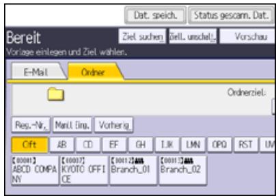 RICOH AFICIO MP9002 - Drucken Sie auf [Dat. speich]. - 1