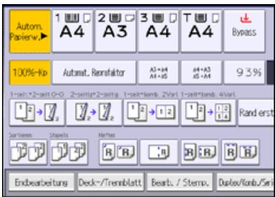 RICOH AFICIO MP9002 - Drücken Sie auf [Endbearbeitung]. - 1