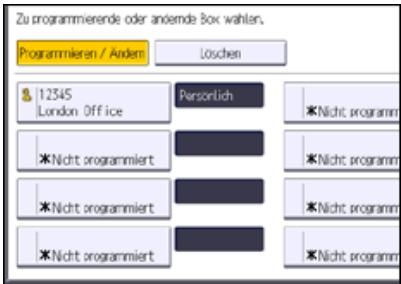 RICOH AFICIO MP9002 - Löschen von Personenlichen Boxen - 1