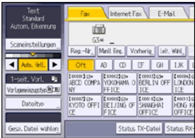 RICOH AFICIO MP9002 - Drücken Sie die Taste [Vorlageneinzugstyp]. - 1
