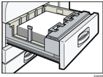 RICOH AFICIO MP9002 - Einlagen von Papier in die A3/11 × 17-Magazineinheit - 4