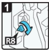 RICOH AFICIO MP9002 - Wenn R8 - R12 im Fall von Booklet Finisher SR4070 angezeigt wird - 1