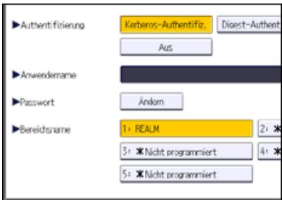 RICOH AFICIO MP9002 - Programmieren des LDAP-Servers - 1