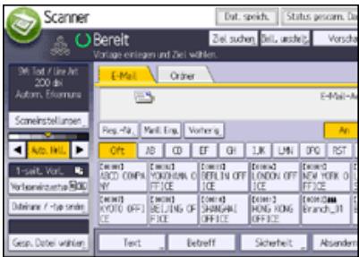 RICOH AFICIO MP9002 - Allgemeine Vorgehensweise beim Versenden von Scandateien per E-Mail - 4