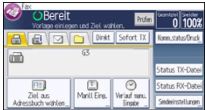 RICOH AFICIO MPC305SP - Bestimmen eines IP-Faxzieles durch manuelle Eingabe - 4