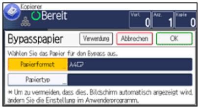 RICOH AFICIO MPC305SP - Verwendung des Bypass - 1