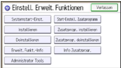 RICOH AFICIO MPC305SP - Anhalten von erweiterten Funktionen über das Bedienfeld - 1