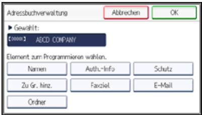 RICOH AFICIO MPC305SP - Registrieren eines Sicherungscode für einen Einzelanwender - 1