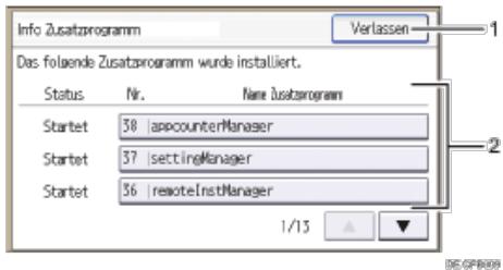 RICOH AFICIO MPC305SP - Bildschirm Info Zusatzprogramm - 1