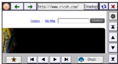 RICOH AFICIO MPC305SP - Angezeigte Webseiten prufen - 1