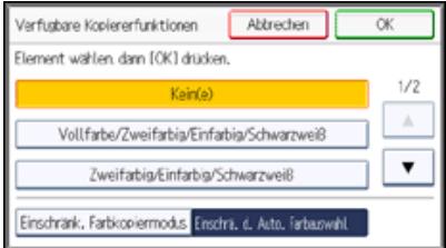 RICOH AFICIO MPC305SP - Für Anwender verfügbare Funktionen - 2