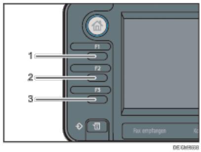 RICOH AFICIO MPC305SP - Funktionstasten konfigurieren - 1