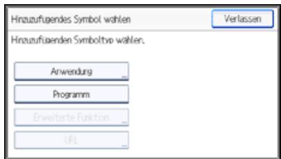RICOH AFICIO MPC305SP - Symbole zum [Start]-Bildschirm mit Anwenderprogramm hinzufugen - 5