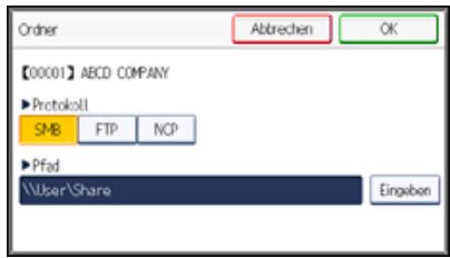 RICOH AFICIO MPC305SP - Drucken Sie [FTP] oder [NCP]. - 1