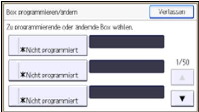 RICOH AFICIO MPC305SP - Programmieren/Ändern von Personenlichen Boxen - 1