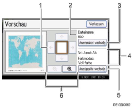 RICOH AFICIO MPC305SP - Vorschaufenster für gespeicherte Dateien - 2