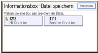 RICOH AFICIO MPC305SP - Speichern von Dokumenten in der Informationsbox - 3