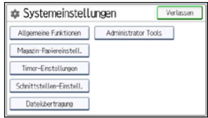 RICOH AFICIO MPC305SP - Konfiguration der Netzwerkeinstellungen in den [Systemeinstellungen] - 3