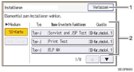 RICOH AFICIO MPC305SP - Bildschirm Installieren - 1