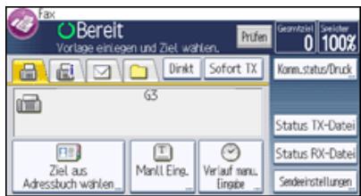 RICOH AFICIO MPC305SP - Drücken Sie [Sendeeinstellungen]. - 1