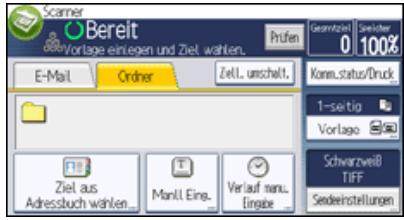 RICOH AFICIO MPC305SP - Dateien an einen FTP-Server senden - 1