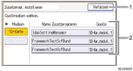 RICOH AFICIO MPC305SP - Bildschirm Zusammenprogramm installmenten - 1