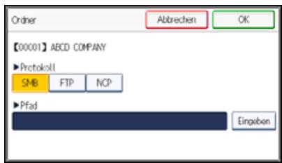 RICOH AFICIO MPC305SP - Speichern eines SMB-Ordners - 2