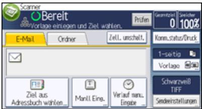 RICOH AFICIO MPC305SP - Allgemeine Vorgehensweise beim Versenden von Scandateien per E-Mail - 3