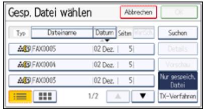 RICOH AFICIO MPC305SP - Suchen nach einem Dokument nach Datename - 1