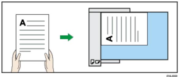 RICOH AFICIO MPC305SP - Positionierung der Vorlage in den ADF - 1