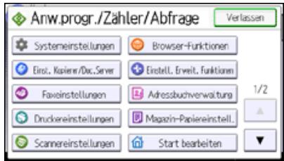 RICOH AFICIO MPC305SP - Symbole zum [Start]-Bildschirm mit Anwenderprogramm hinzufugen - 2
