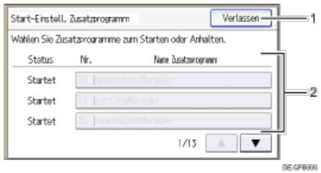 RICOH AFICIO MPC305SP - Bildschirm Starteinstellung Zusammenprogramm - 1