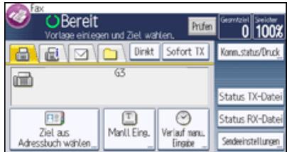 RICOH AFICIO MPC305SP - Drucken Sie [Komm.-Status/Druck]. - 1