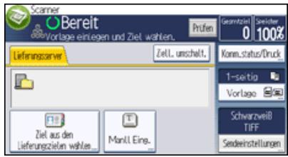 RICOH AFICIO MPC305SP - Zielauswahl durch Suche in der Ziellste des Lieferungsservers - 1
