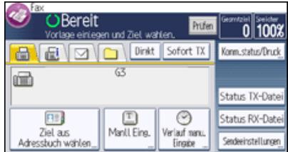 RICOH AFICIO MPC305SP - Abbrechen einer Übertragung, nach dem die Vorlage gescannot wurde (bevor eine Übertragung begonnen hat) - 3
