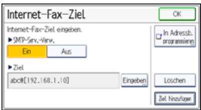 RICOH AFICIO MPC305SP - Verfahren zum Festlegen eines Ziels, um Dokumente unter Umgehung des SMTP-Servers zu senden - 1