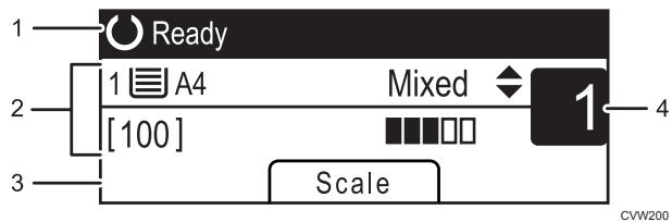 RICOH AFICIO SP 213SFNW - Standby mode screen - 1