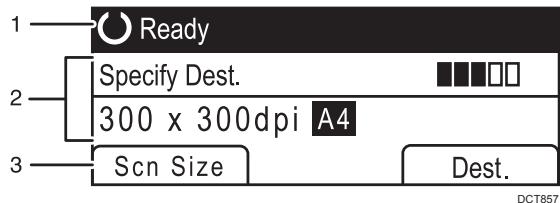RICOH AFICIO SP 213SFNW - Screen in standby mode - 1