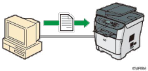 RICOH AFICIO SP3500SF - Über USB anschlieben - 1