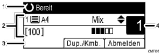 RICOH AFICIO SP3500SF - Der Bildschirm befindet sich im Standby-Modus - 1